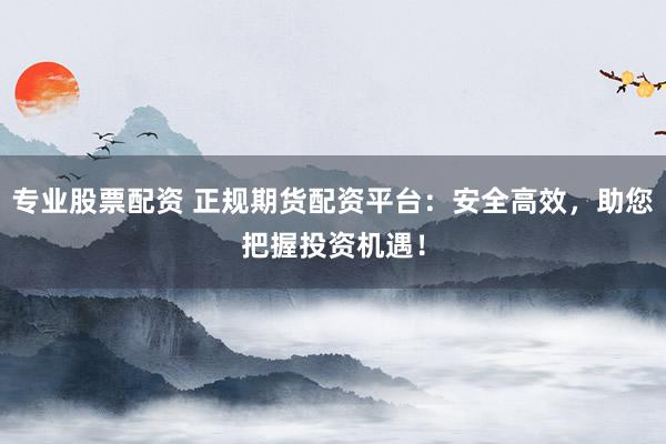 专业股票配资 正规期货配资平台：安全高效，助您把握投资机遇！