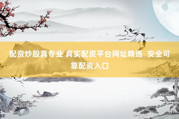 配资炒股真专业 真实配资平台网址精选  安全可靠配资入口