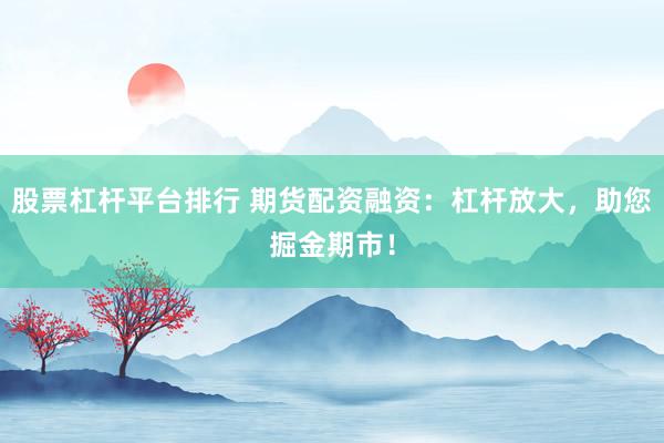 股票杠杆平台排行 期货配资融资：杠杆放大，助您掘金期市！
